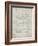 PP995-Antique Grid Parchment Porsche Cayenne Patent Poster-Cole Borders-Framed Giclee Print
