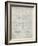 PP995-Antique Grid Parchment Porsche Cayenne Patent Poster-Cole Borders-Framed Giclee Print