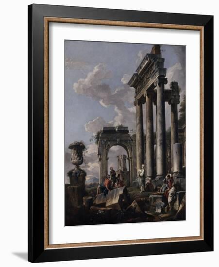 Pr?cation d'une sibylle-Giovanni Pannini-Framed Giclee Print