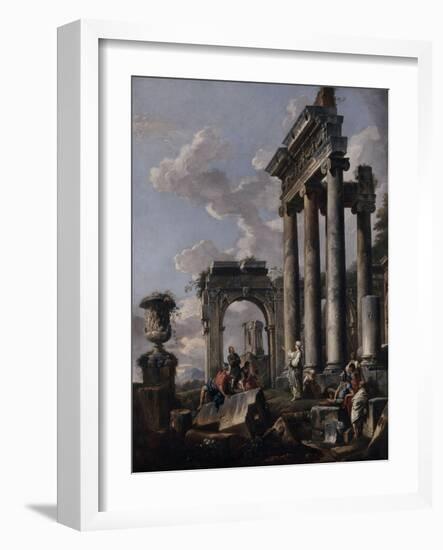 Pr?cation d'une sibylle-Giovanni Pannini-Framed Giclee Print