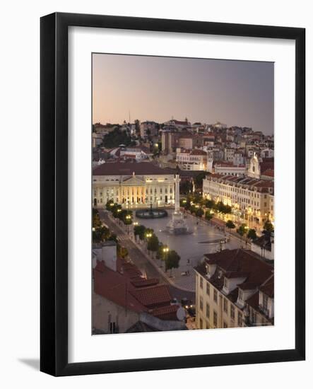 Praca Do Pedro Iv Square, Lisbon, Portugal-Demetrio Carrasco-Framed Photographic Print