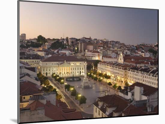 Praca Do Pedro Iv Square, Lisbon, Portugal-Demetrio Carrasco-Mounted Photographic Print