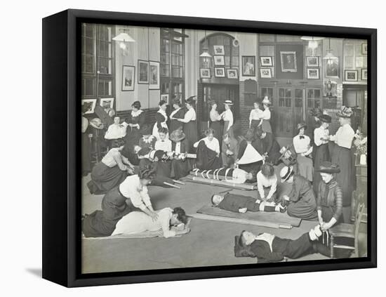 Practical First Aid Class for Women, Blackheath Road Evening Institute, 1914-null-Framed Premier Image Canvas