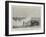 Practice with the Rocket Apparatus at Skagerrack, Jutland-null-Framed Giclee Print
