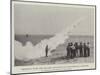 Practice with the Rocket Apparatus at Skagerrack, Jutland-null-Mounted Giclee Print