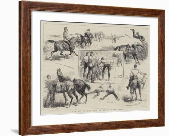 Practising for the Cavalry Competition-null-Framed Giclee Print