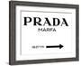 Prada Marfa Sign-Elmgreen and Dragset-Framed Photographic Print