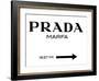 Prada Marfa Sign-Elmgreen and Dragset-Framed Photographic Print