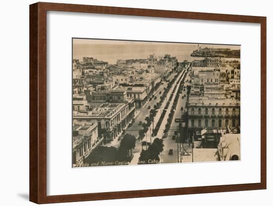 Prado and Morro Castle, Havana, Cuba, c1900-Unknown-Framed Giclee Print