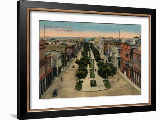 Prado Promenade, Havana, Cuba, 1910-null-Framed Giclee Print