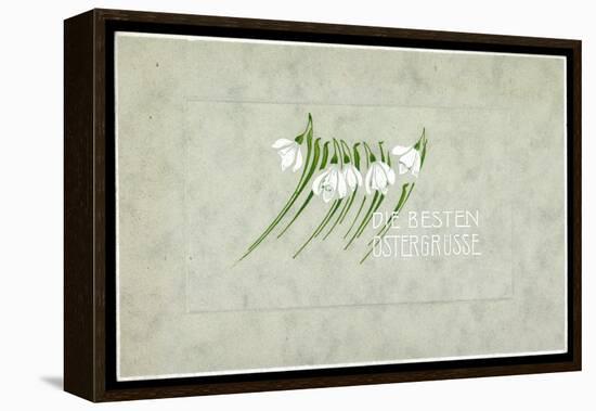 Präge Glückwunsch Ostern, Maiglöckchen-null-Framed Premier Image Canvas