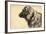 Präge Hund, Seitenprofil Mit Hundehalsband-null-Framed Giclee Print