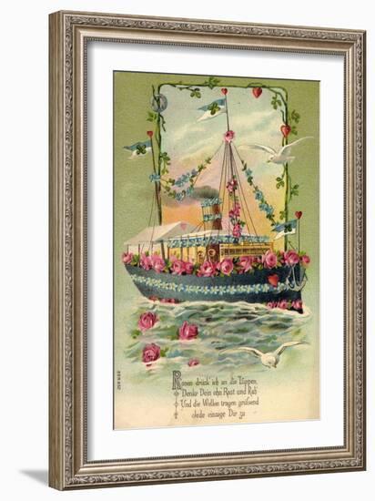 Präge Rosen Drück Ich an Die Lippen, Fährschiff, Klee-null-Framed Giclee Print