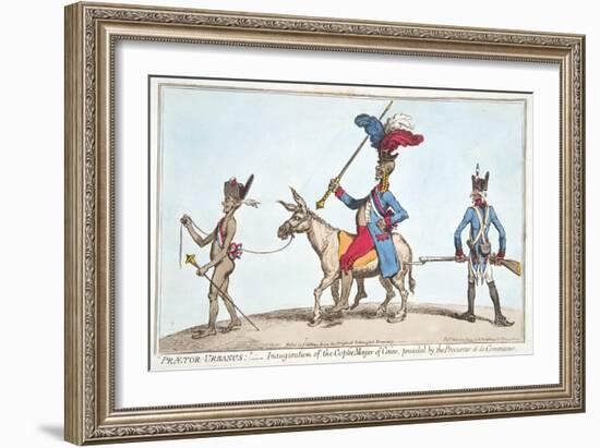 Praetor Urbanus' - Inauguration of the Coptic Mayor of Cairo-James Gillray-Framed Giclee Print