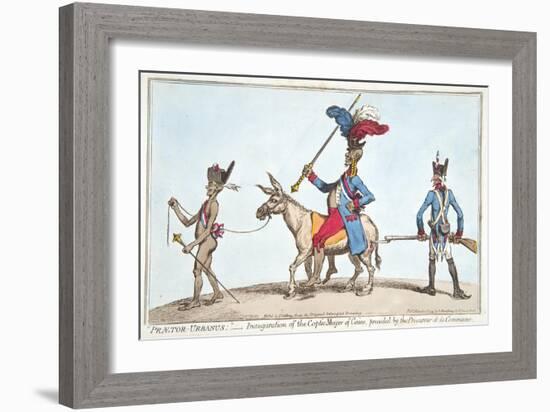 Praetor Urbanus' - Inauguration of the Coptic Mayor of Cairo-James Gillray-Framed Giclee Print