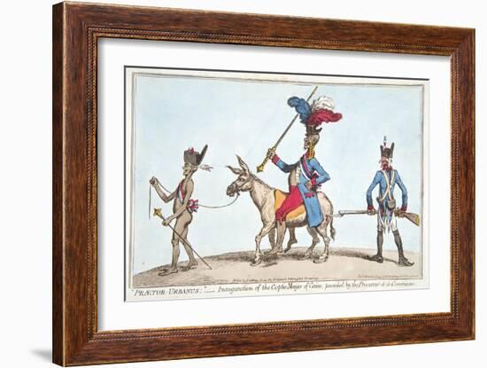 Praetor Urbanus' - Inauguration of the Coptic Mayor of Cairo-James Gillray-Framed Giclee Print