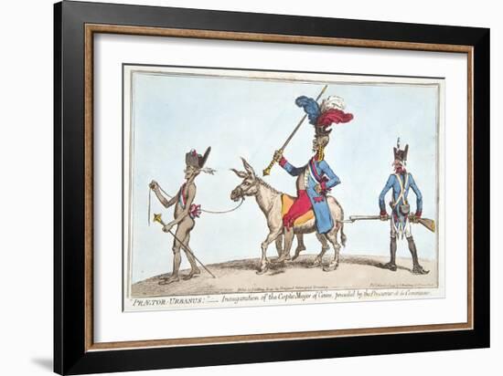 Praetor Urbanus' - Inauguration of the Coptic Mayor of Cairo-James Gillray-Framed Giclee Print