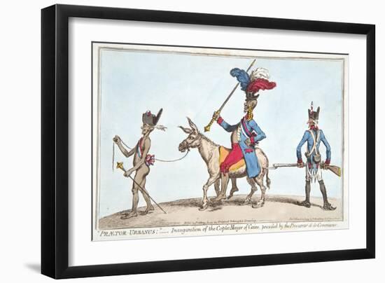 Praetor Urbanus' - Inauguration of the Coptic Mayor of Cairo-James Gillray-Framed Giclee Print