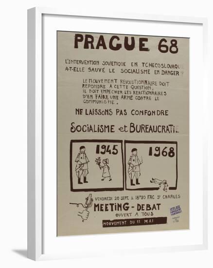 Prague 68, l'intervention soviétique enTchékoslovaquie a t-elle sauvé le socialisme-null-Framed Giclee Print