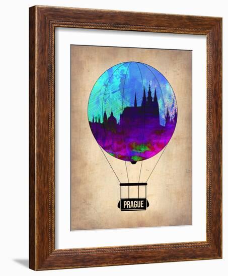 Prague Air Balloon-NaxArt-Framed Art Print