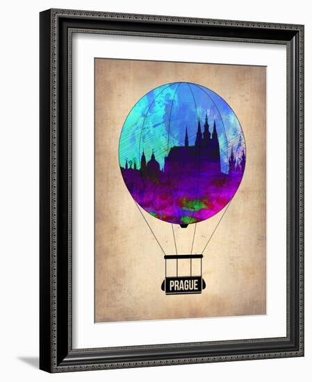Prague Air Balloon-NaxArt-Framed Art Print