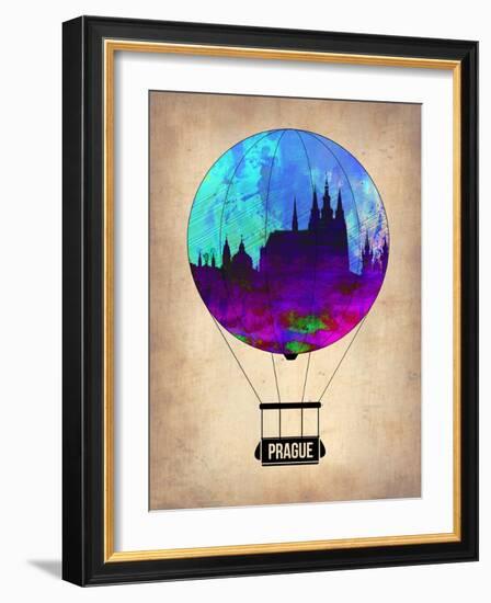 Prague Air Balloon-NaxArt-Framed Art Print