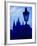 Prague Castle from Charles Bridge, Cent Bohemia-Walter Bibikow-Framed Photographic Print