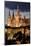 Prague Castle Hrad at Night-null-Mounted Art Print