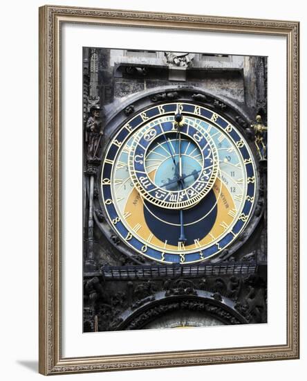 Prague Clock 1-Chris Bliss-Framed Photographic Print