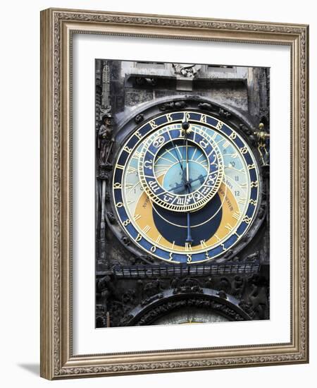 Prague Clock 1-Chris Bliss-Framed Photographic Print