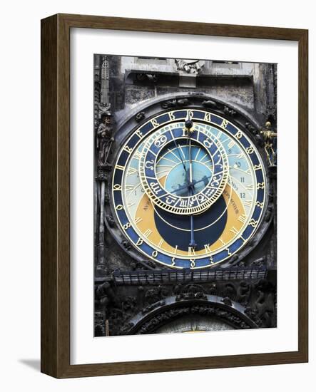 Prague Clock 1-Chris Bliss-Framed Photographic Print