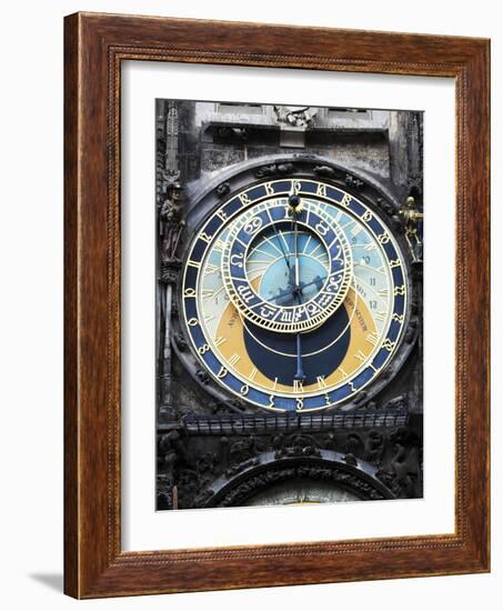Prague Clock 1-Chris Bliss-Framed Photographic Print