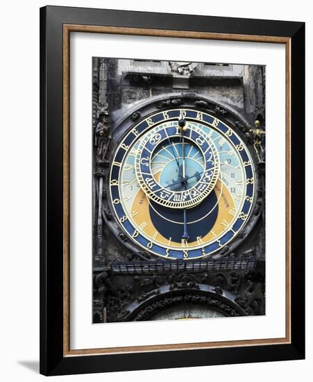 Prague Clock 1-Chris Bliss-Framed Photographic Print