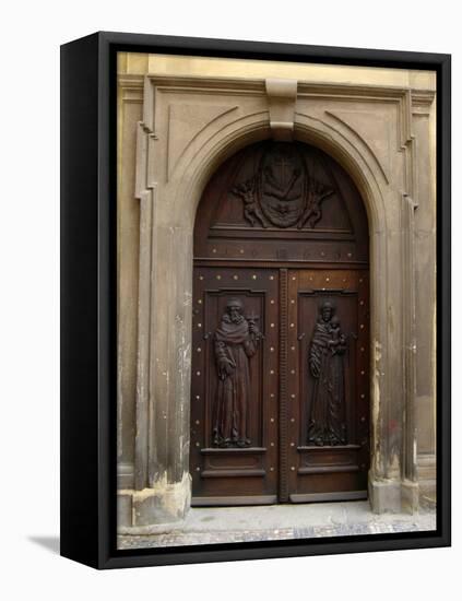 Prague Door V-Jim Christensen-Framed Premier Image Canvas