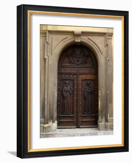 Prague Door V-Jim Christensen-Framed Photographic Print