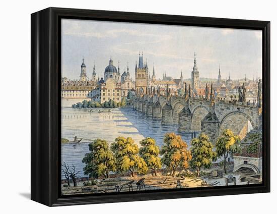 Prague from the Belvedere-Vincent Morstadt-Framed Premier Image Canvas