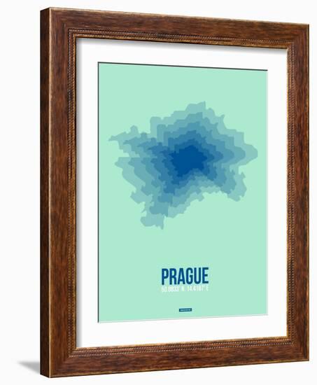 Prague Radiant Map 4-NaxArt-Framed Art Print