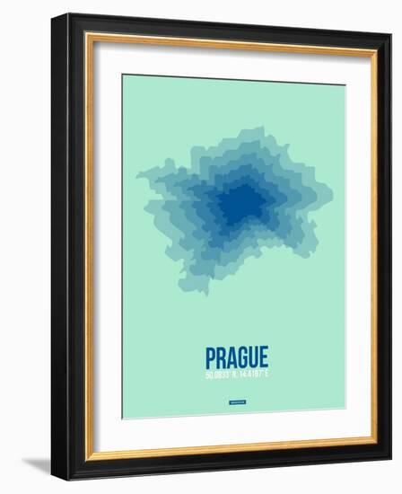 Prague Radiant Map 4-NaxArt-Framed Art Print