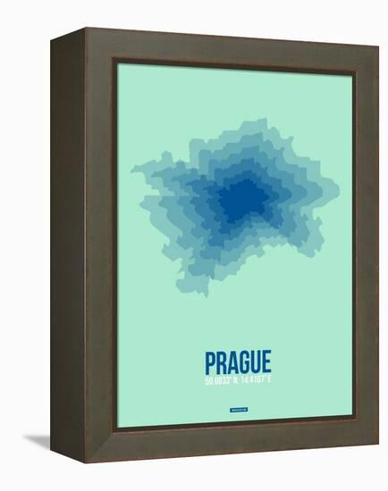 Prague Radiant Map 4-NaxArt-Framed Stretched Canvas