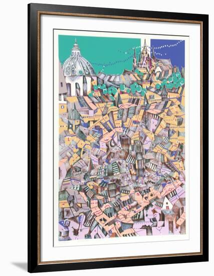 Prague-Risaburo Kimura-Framed Limited Edition