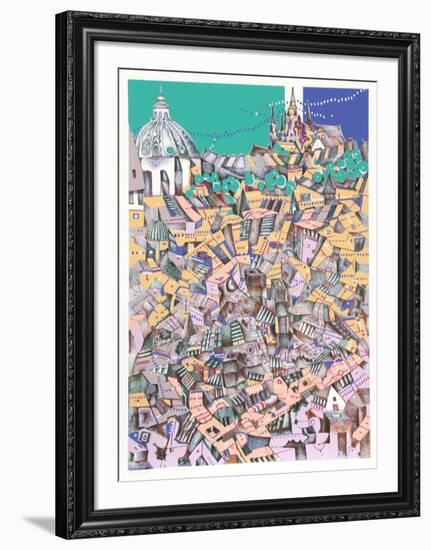 Prague-Risaburo Kimura-Framed Limited Edition