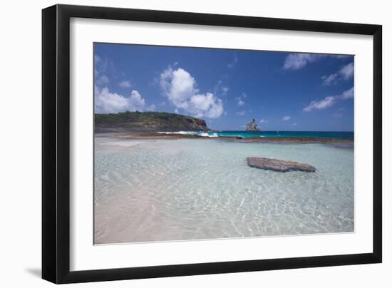 Praia Da Atalaia Beach on Fernando De Noronha-Alex Saberi-Framed Photographic Print