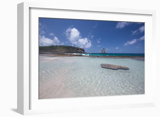 Praia Da Atalaia Beach on Fernando De Noronha-Alex Saberi-Framed Photographic Print