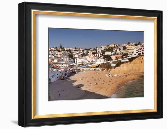 Praia da Carvoeiro beach, Carvoeiro, Algarve, Portugal, Europe-Markus Lange-Framed Photographic Print