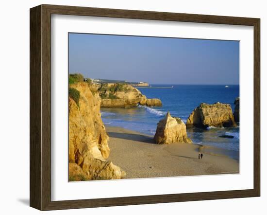 Praia De Rocha, Western Algarve, Portugal, Europe-Amanda Hall-Framed Photographic Print