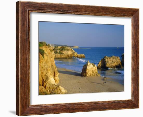 Praia De Rocha, Western Algarve, Portugal, Europe-Amanda Hall-Framed Photographic Print