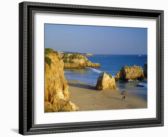 Praia De Rocha, Western Algarve, Portugal, Europe-Amanda Hall-Framed Photographic Print