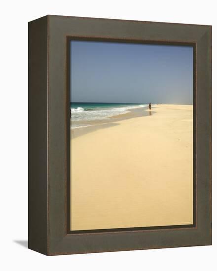 Praia De Santa Monica (Santa Monica Beach), Boa Vista, Cape Verde Islands, Atlantic, Africa-R H Productions-Framed Premier Image Canvas