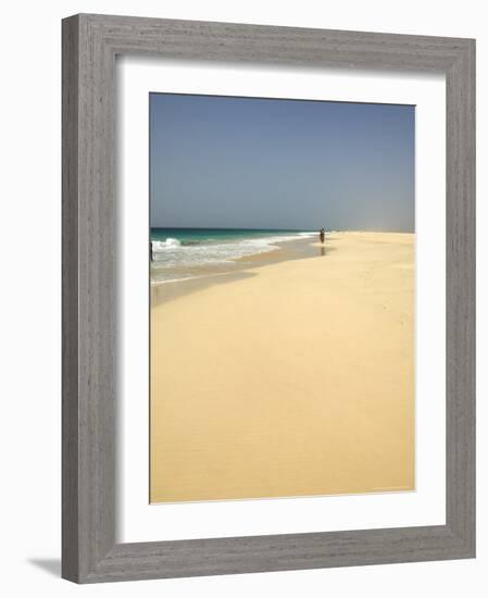 Praia De Santa Monica (Santa Monica Beach), Boa Vista, Cape Verde Islands, Atlantic, Africa-R H Productions-Framed Photographic Print