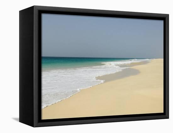 Praia De Santa Monica (Santa Monica Beach), Boa Vista, Cape Verde Islands, Atlantic, Africa-Robert Harding-Framed Premier Image Canvas